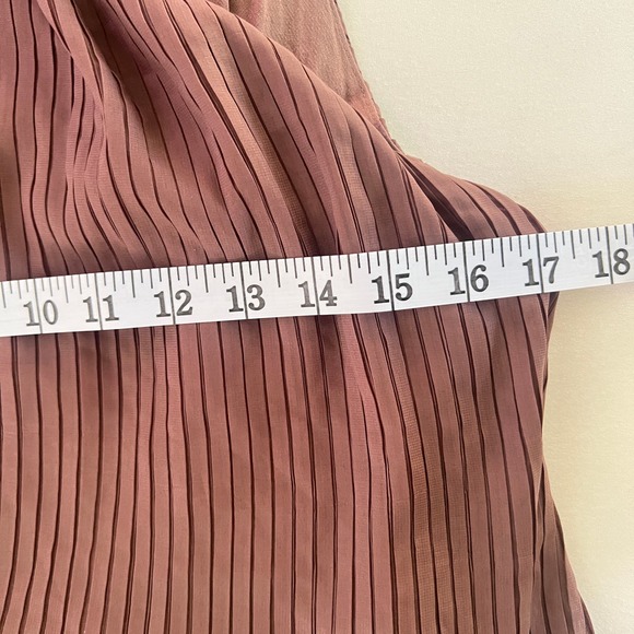 Lush One Piece Mocha Romper Pleated Sleeveless Brown Size M - Picture 9 of 12